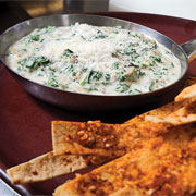 Grilled artichoke and spinach dip