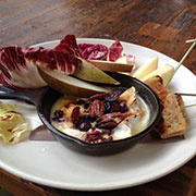 Warm baked Brie