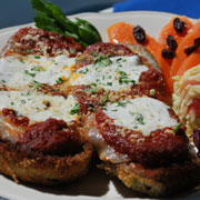 Baked eggplant Parmesan