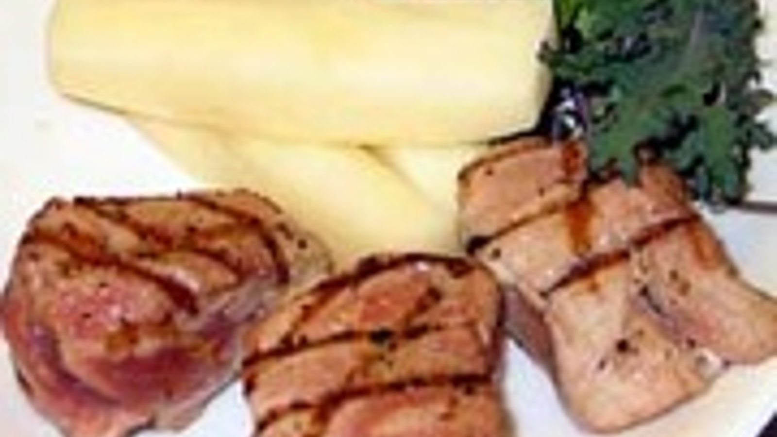 Grilled pork tenderloin medallions