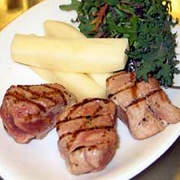 Grilled pork tenderloin medallions