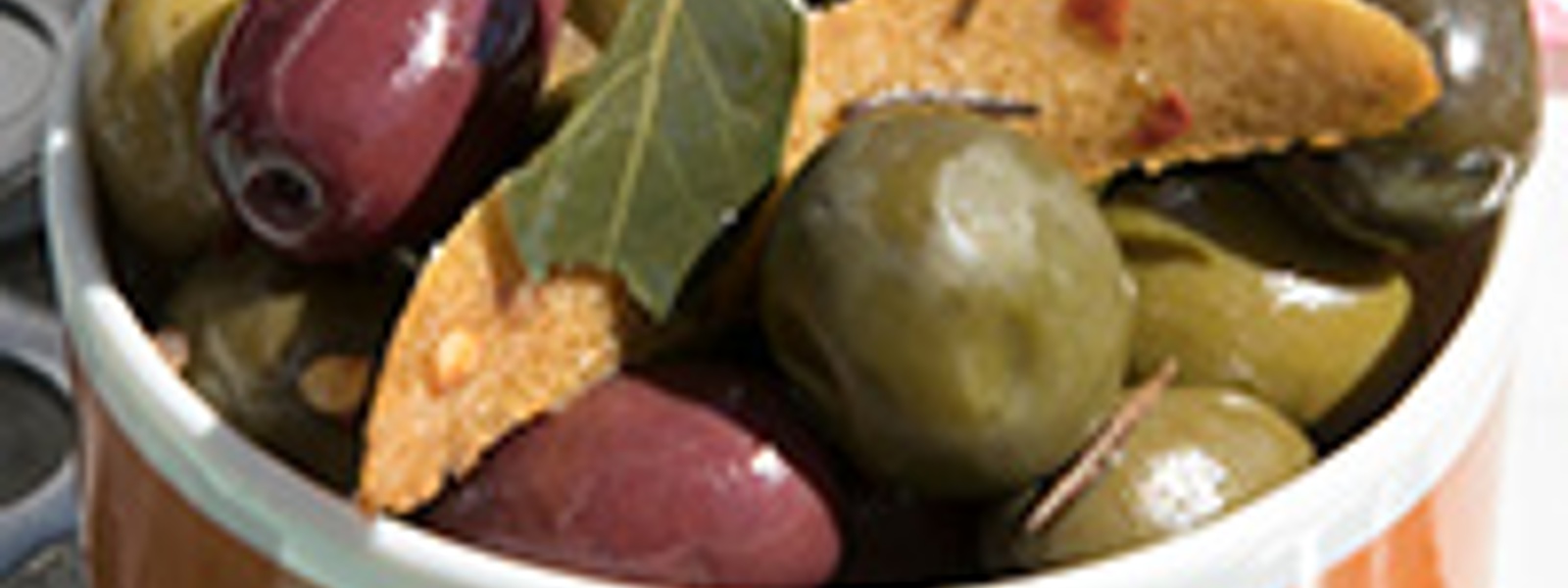 Marinated olives