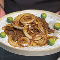 Bistek Tagalog: Filipino beef steak with onions