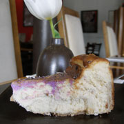 Honey lavender cheesecake