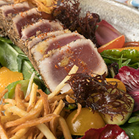 Ahi spring mix salad