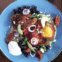 Golden egg huevos rancheros