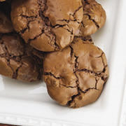 Chocolate peppermint brownie cookies