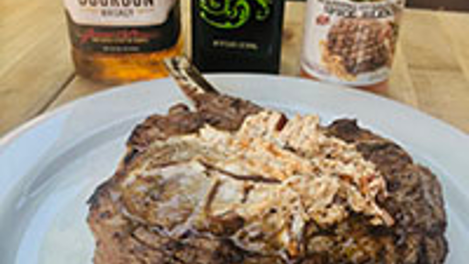 Harris Ranch hickory brown sugar steak with whiskey butter