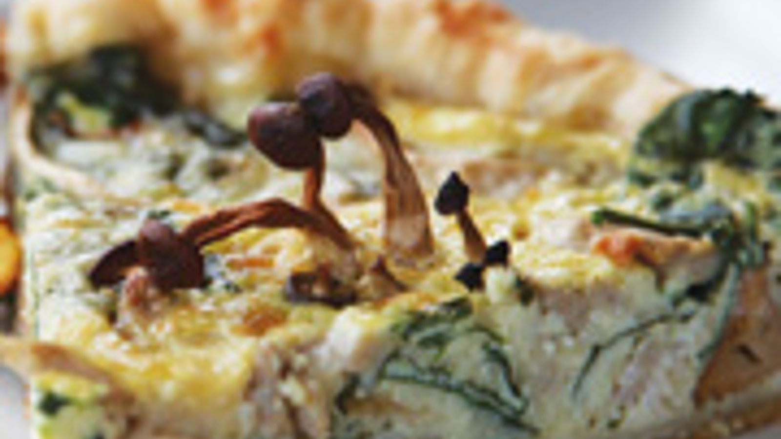 Mushroom quiche