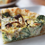 Mushroom quiche