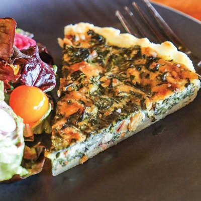 Savory Swiss chard tart