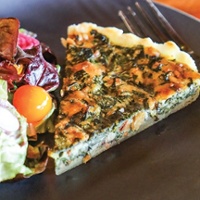 Savory Swiss chard tart