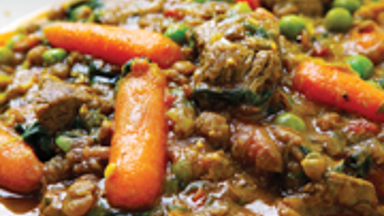 Curried lamb and lentil stew