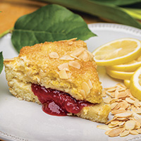 Lemon almond cream scones